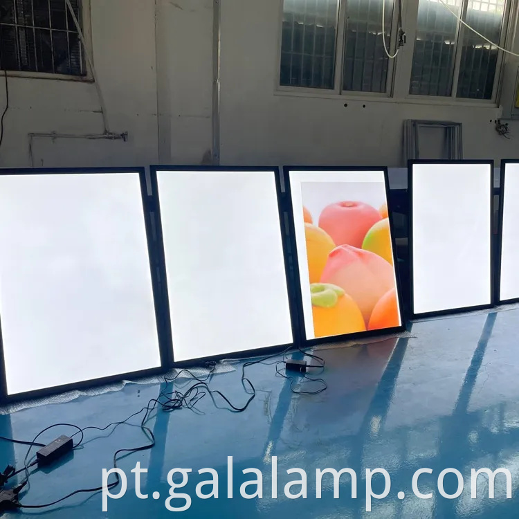 LED LED POSTER PULHOREMENT LIGHT CAIXA SNAP LAMP
